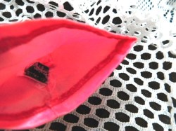 PAK PINK SATIN SKIRT LABEL